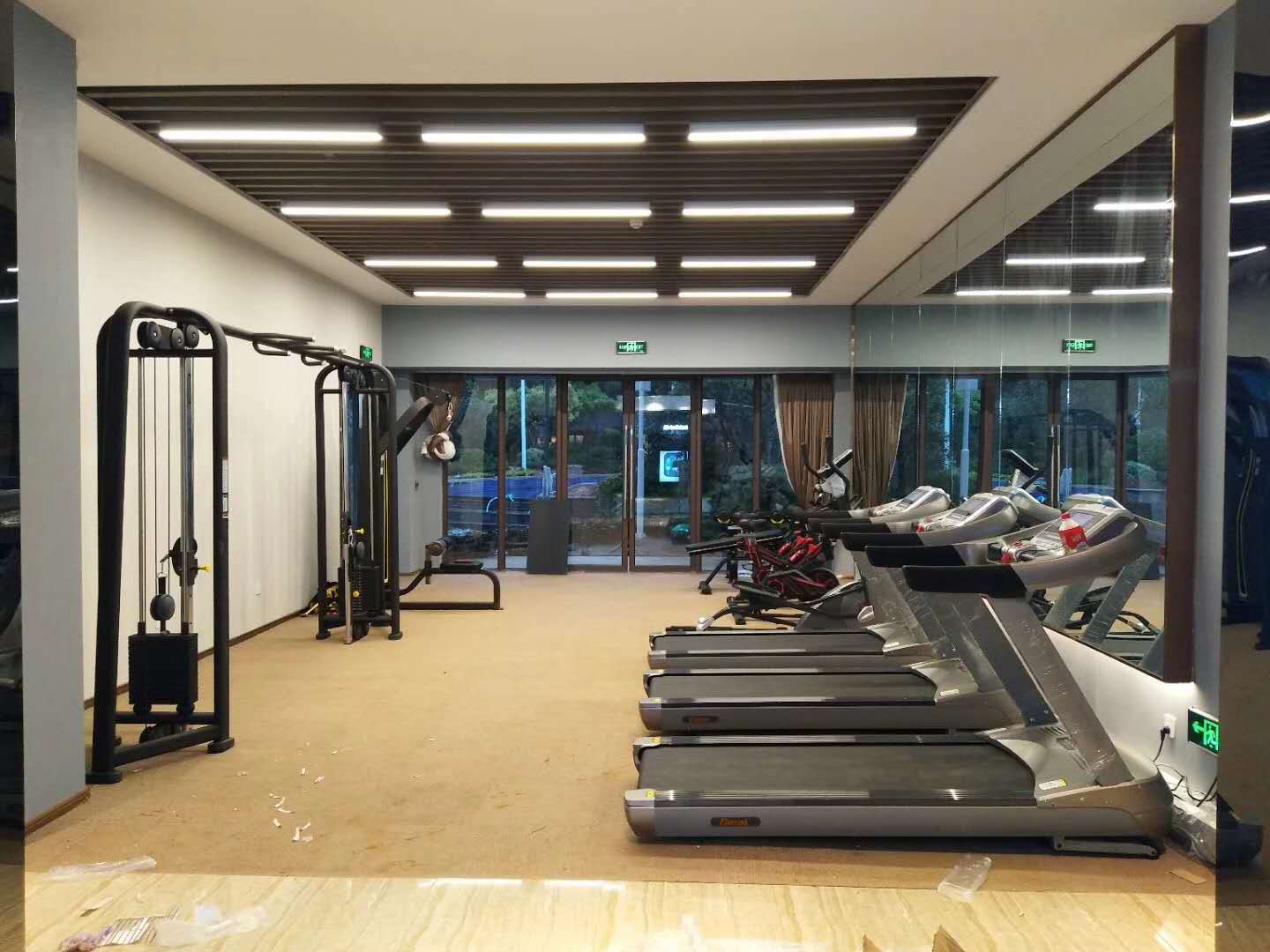湖南德州陵城区碧桂园健身器材 快猫APP下载安卓地产健身房案例