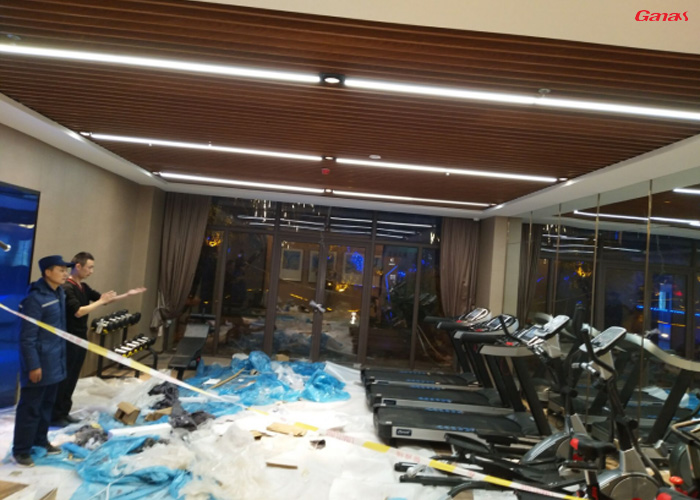 湖南湘潭碧桂园健身器材图片,快猫APP下载安卓房地产健身房案例